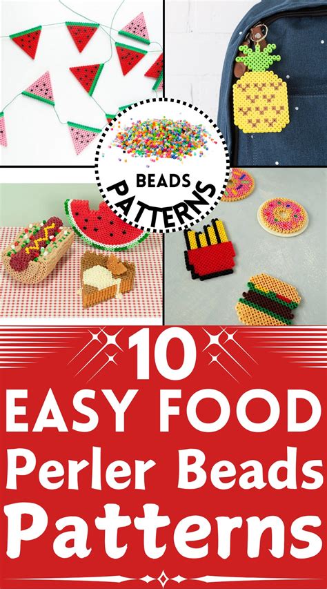 Perler Bead Food Designs 的图像结果