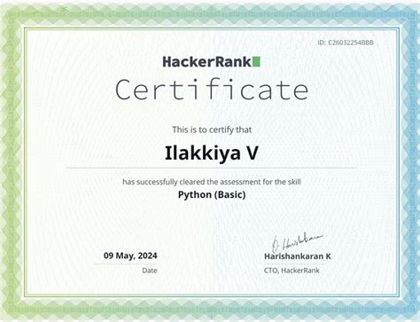 Image result for HackerRank Python Certification