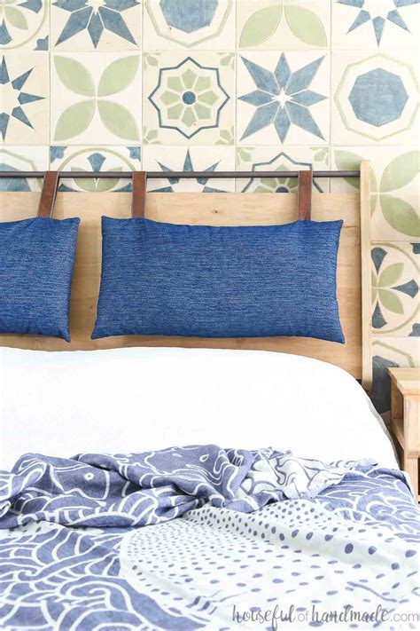 Modern DIY Headboard with Headboard Cushion - Houseful of Handmade