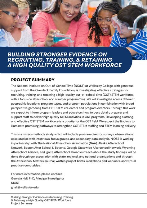 New NIOST project to build stronger evidence on recruiting, training ...