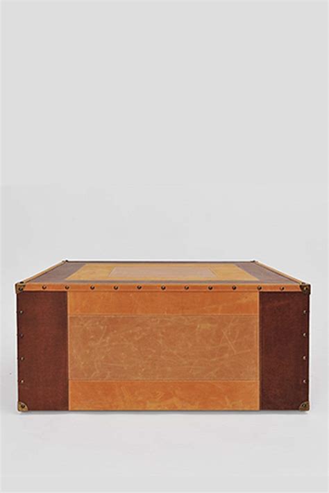 MALABAR LEATHER COFFEE TABLE WITH TWO DRAWERS – Art Avenue