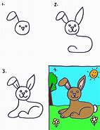 Image result for Cartoon Bunny Drawing