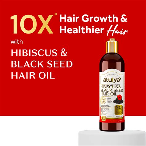 atulya Hibiscus & Black Seed Hair Oil for Nourishing Hair