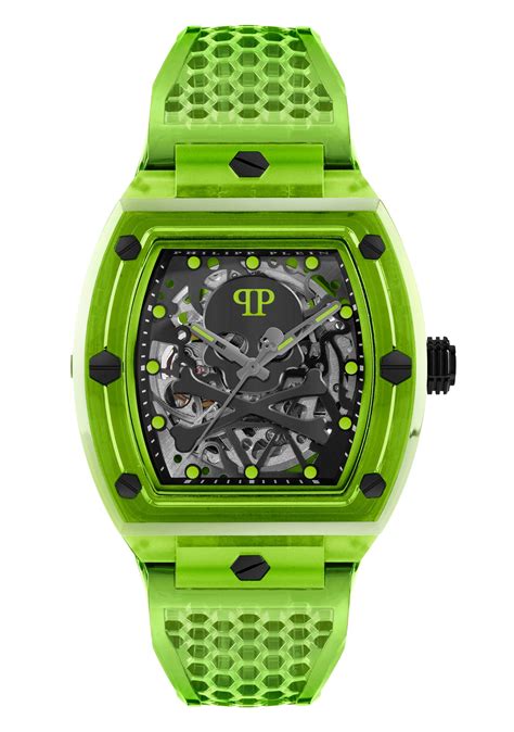 Philipp Plein The Skeleton Black Tonneau Quartz Men Watch - PWPTA0124 ...