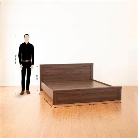 Buy Lewis Vega King Size Bed- 180 x 195 cm - Brown from Home Centre at ...