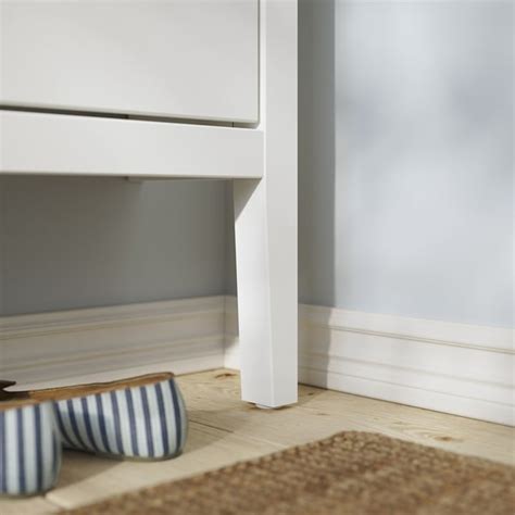 GULLABERG shoe cabinet with 4 compartments, white, 105x22x107 cm (413 ...
