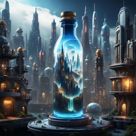 Kandor super city inside of a bottle - AI Generated Artwork - NightCafe ...