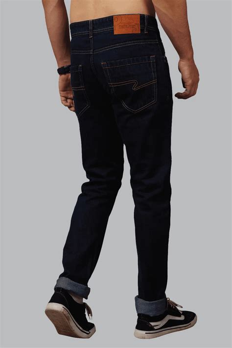 Slim Fit dark Blue Denim Jeans For Men - Peplos Jeans – Peplos Jeans
