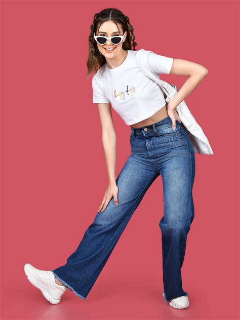 Buy White Solid Crop Top - Zink London