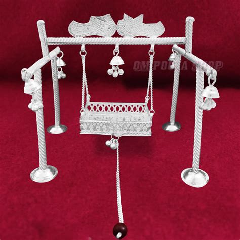Sterling Silver Handmade Laddu Gopal Swing Jhula online