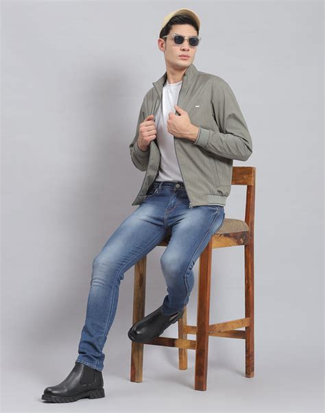 Buy Men Green Jacket Online - Gents Green Jackets - Monte Carlo