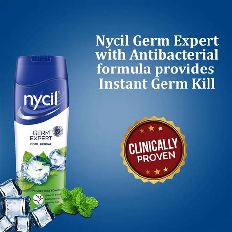 Buy NYCIL COOL HERBAL NEEM + PUDINA PRICKLY HEAT POWDER BOTTLE OF 75 G ...