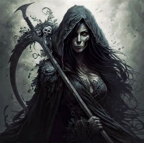 Pin by Lisa Owens on Quick saves | Female grim reaper, Grim reaper art ...