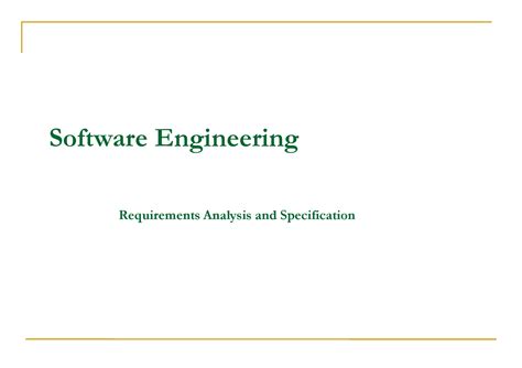 SWEng Iiests 03 Requirements Analysis - Software Engineering ...