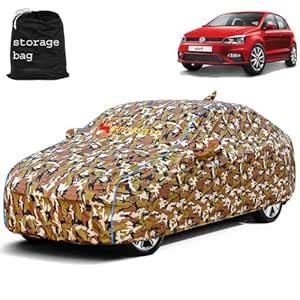 AUTOMOZEXO Volkswagn Polo Car Cover with Mirror & Antena Pocket ...