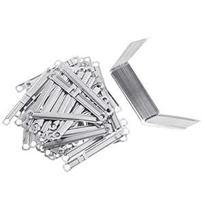 FABLOFT® 50Pcs Metal Filing Clips Binder Clips Paper Clamps Document ...