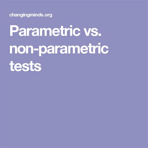 Image result for Parametric Data vs Non Parametric Data