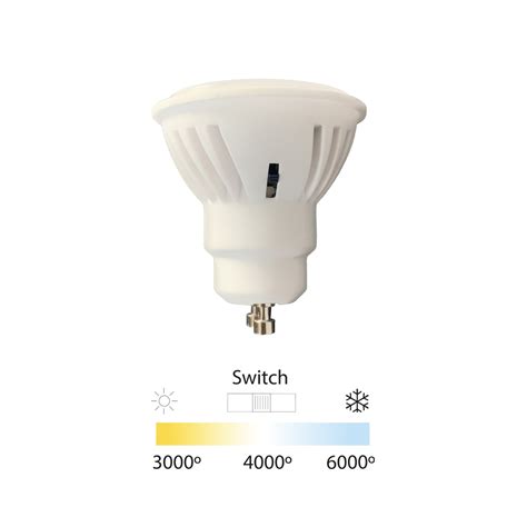 GU10 8.2W CCT Bulb with switch - CristalRecord Lighting