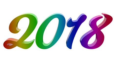 2018 New Year Number Illustration Free Stock Photo - Public Domain Pictures