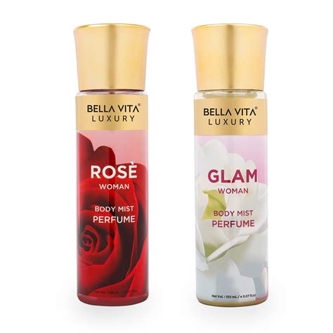 Bella Vita Luxury Rose & Glam Women Body Spray Mist Perfume with ...