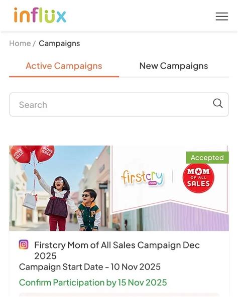 Hi Team, My FirstCry influx registration is approved. How do I get ...