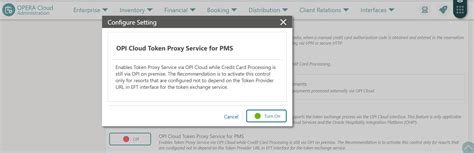 Activating OPI Cloud Token Service for Token Exchange