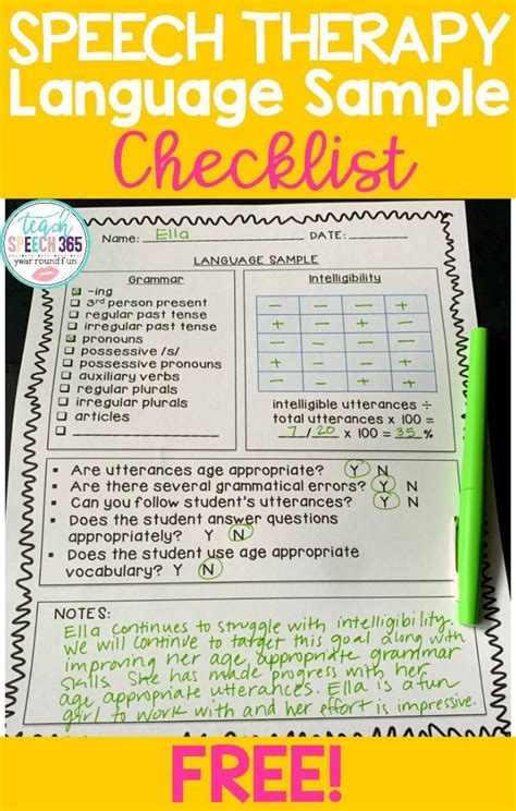 Image result for Language Sample Analysis Form