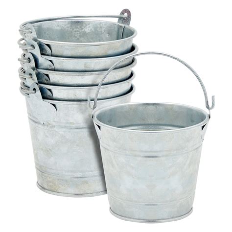 Small Metal Decorative Buckets at Maria Couch blog