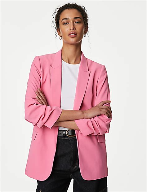 Buy Ruched Sleeve Blazer at Marks & Spencer