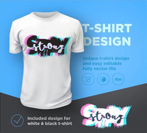 Stay strong. quote typographical print design template for t-shirt ...
