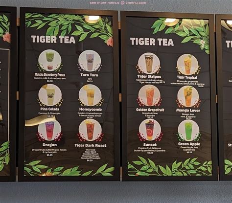 Online Menu of Tiger Tea House Restaurant, Paso Robles, California ...