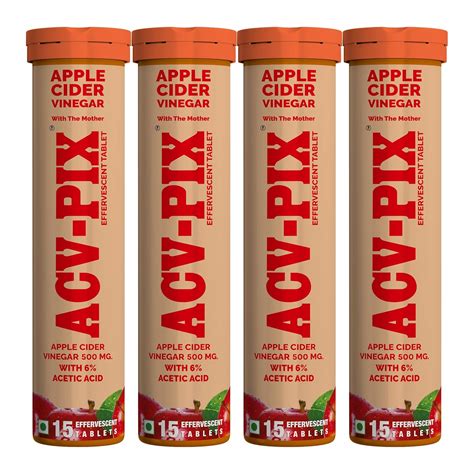 ACV-PIX Apple Cider Vinegar for Weight Loss with 15 Tablet Rich in ...