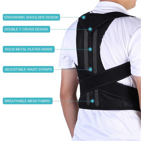 Buy OxPlus Posture Corrector for Men and Women, Adjustable Upper Back ...