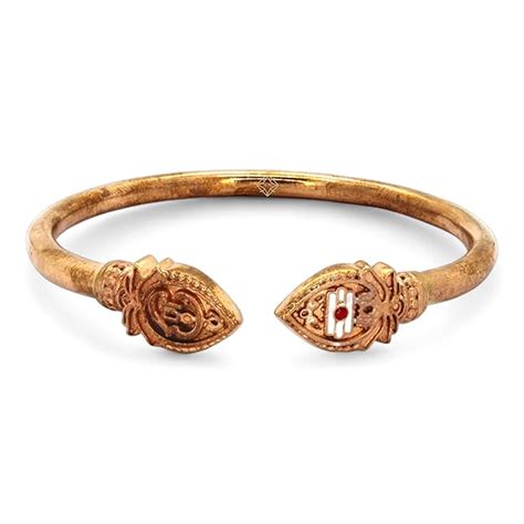 Buy Sengems panchaloha five metal Impon kada bracelets for men and ...
