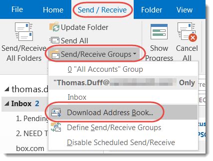 Open Outlook Address Book 的图像结果