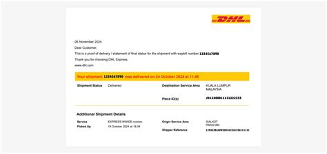 How to Get a DHL Proof of Delivery
