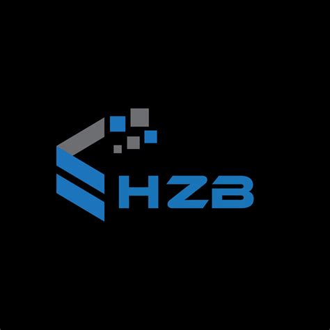 hzb letra logo diseño en negro antecedentes. hzb creativo iniciales letra logo concepto. hzb ...