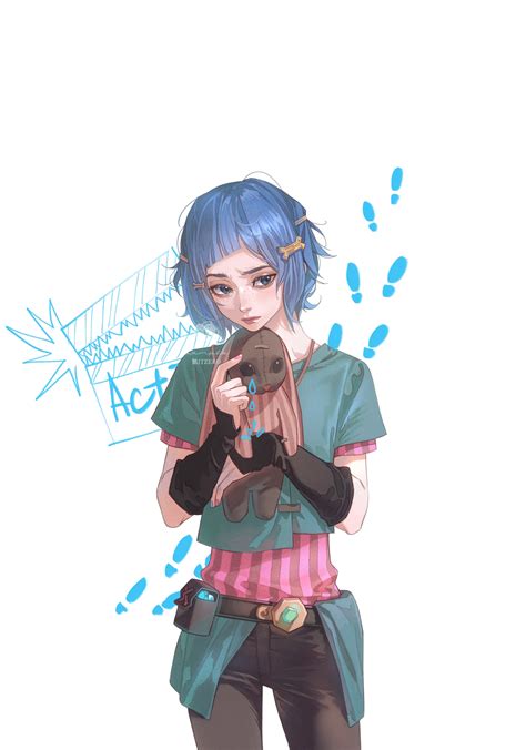 jinx and powder (league of legends and 1 more) drawn by wengwengchim ...