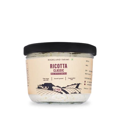 Buy 100% Fresh Ricotta Cheese Made With A2 Cow Milk – Highland Farms