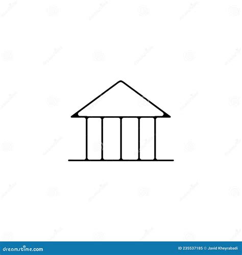 银行建立细线图标. 银行手绘细线图标 向量例证. 插画 包括有 教育, 经典, 设计, 拱道, 布琼布拉 - 235537185