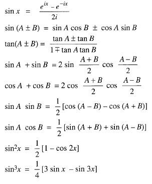 Image result for Trigonometry Formula Examples