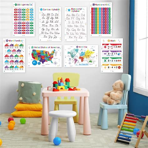 Buy 26 Set of 52 Educational Posters for Toddlers, Kids - Alphabet ABC ...