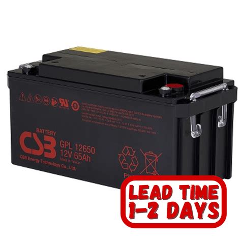 CSB GPL12650 12v 65ah/288W Sealed Lead Acid Battery.|Maiden Electronics ...