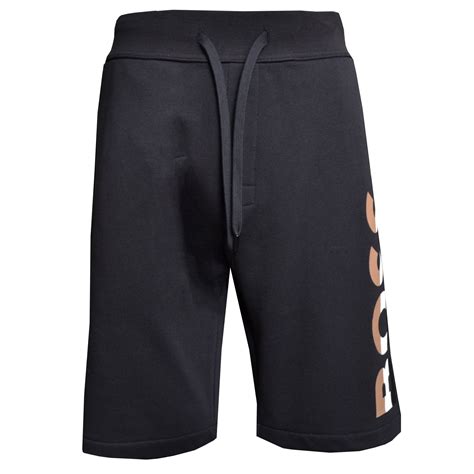 hugo boss men's black iconic shorts
