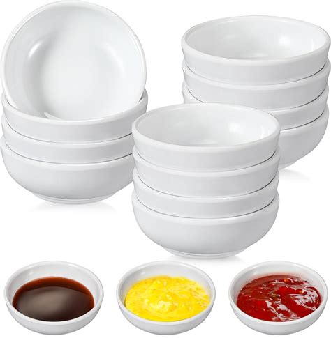 Amazon.com | Ninehaoou 12 Pcs Dip Bowls Set 1.7oz Sauce Soy Dishes Bowls Small for Dipping ...