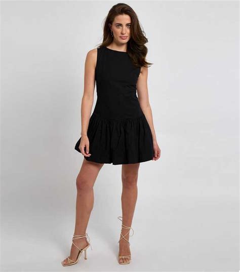 Urban Bliss Black Bubble Hem Mini Dress | New Look