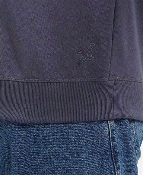 Buy Super Combed Cotton Rich Pique Sweatshirt with Ribbed Cuffs ...