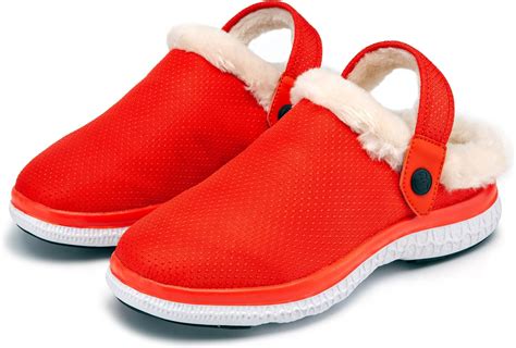 ZUSERIS Mens Womens Lined Clogs Winter Slippers Arch India | Ubuy