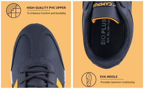 Buy Campus Men's Bp-726 Blk Walking Shoes - 8Uk/India Bp-726, Black at ...