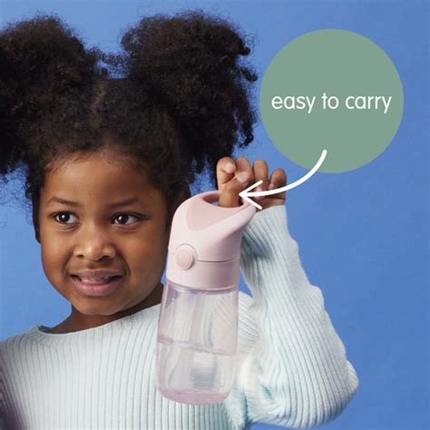 B.Box Straw Drink Bottle Junior, 380 ml - Blush Crush Pink